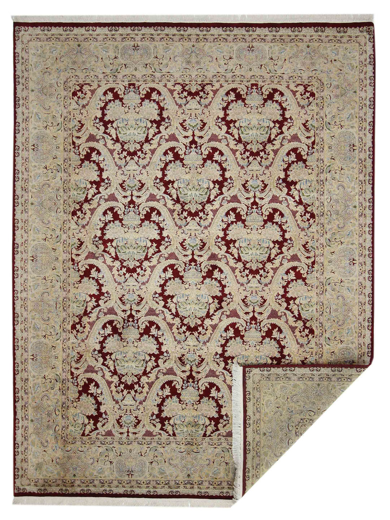 Pacific Classic 66894 Burgundy Gold Traditional Hand Knotted Rug