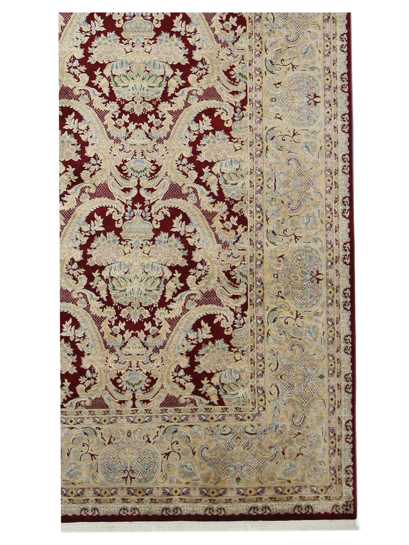 Pacific Classic 66894 Burgundy Gold Traditional Hand Knotted Rug