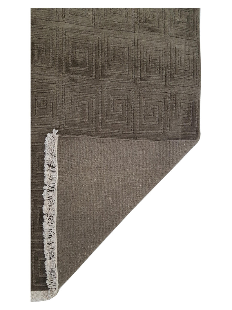 Pacific Tibetan 66912 Taupe Taupe Transitional Hand Knotted Rug
