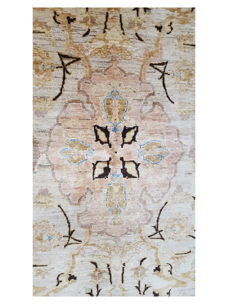 Pacific Ziegler 66913 Gold Beige Traditional Hand Knotted Rug