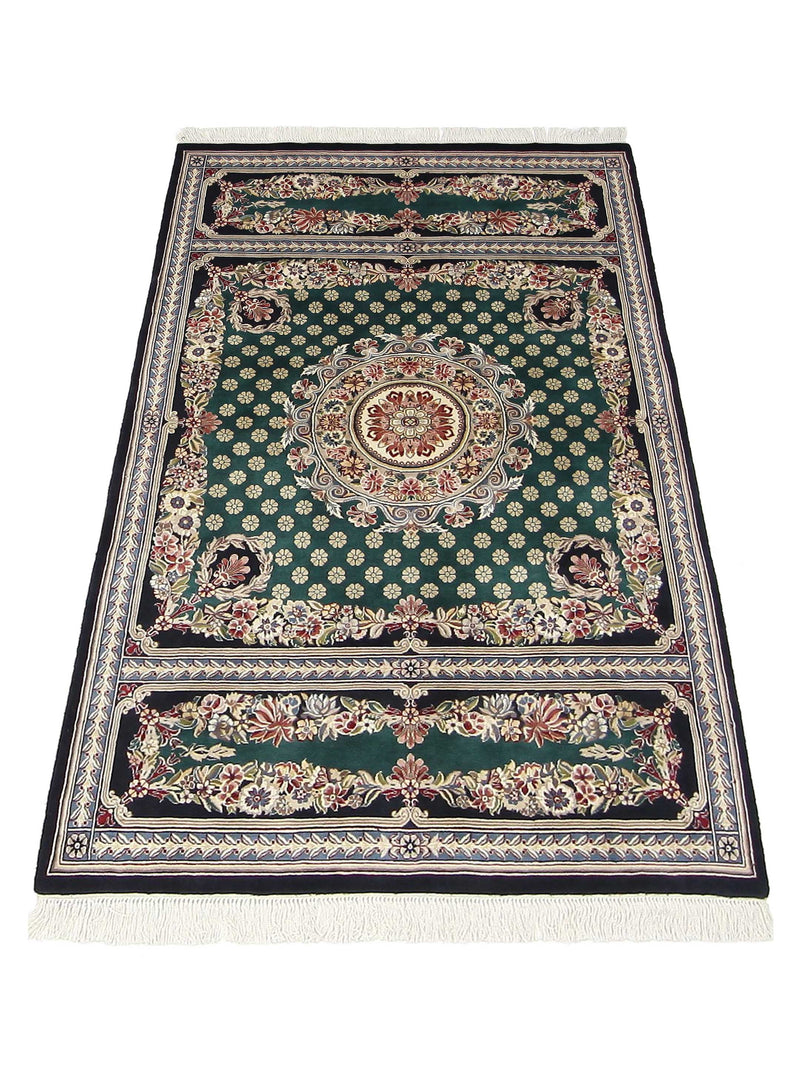 Pacific Classic 66933 Green Green Traditional Hand Knotted Rug