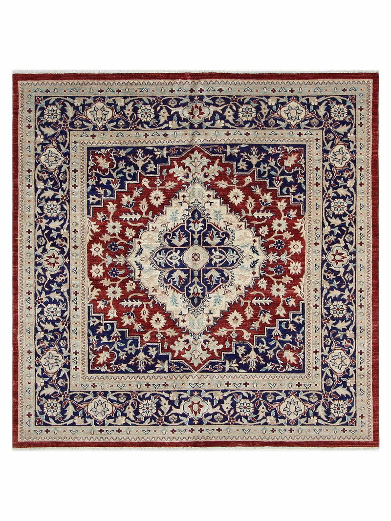 Pacific Heriz-Pk Red Navy Traditional
