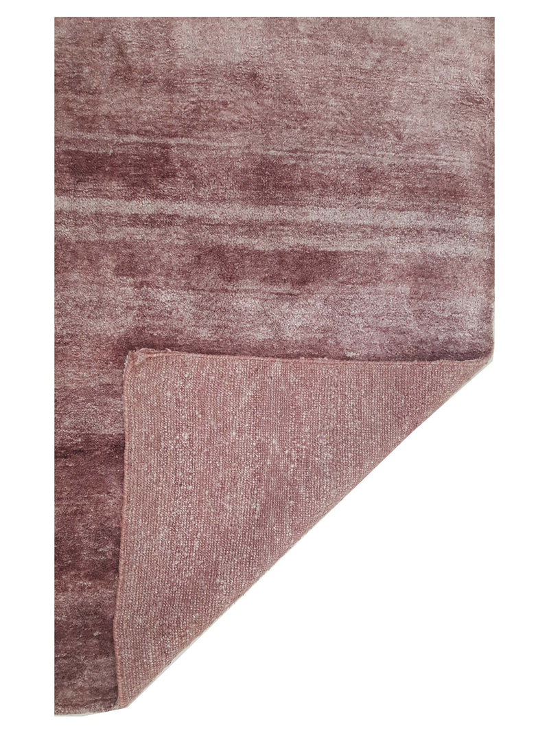 Pacific Sari Silk 66939 Purple Purple Modern Hand Knotted Rug