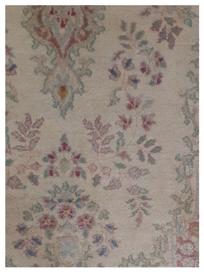 Pacific Kerman 67181 Ivory Ivory Traditional Hand Knotted Rug