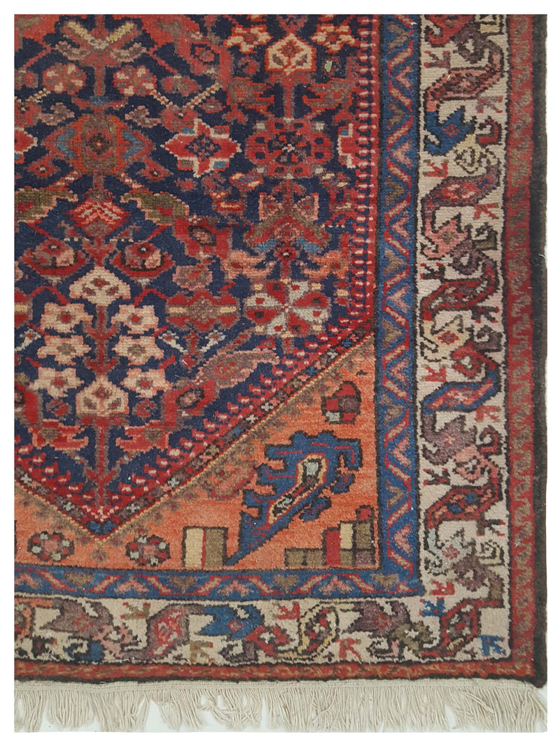 Pacific Malayer 67188 Blue Ivory Traditional Hand Knotted Rug