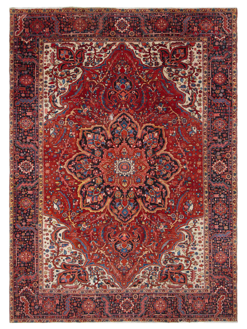 Pacific Heriz Red Navy Traditional