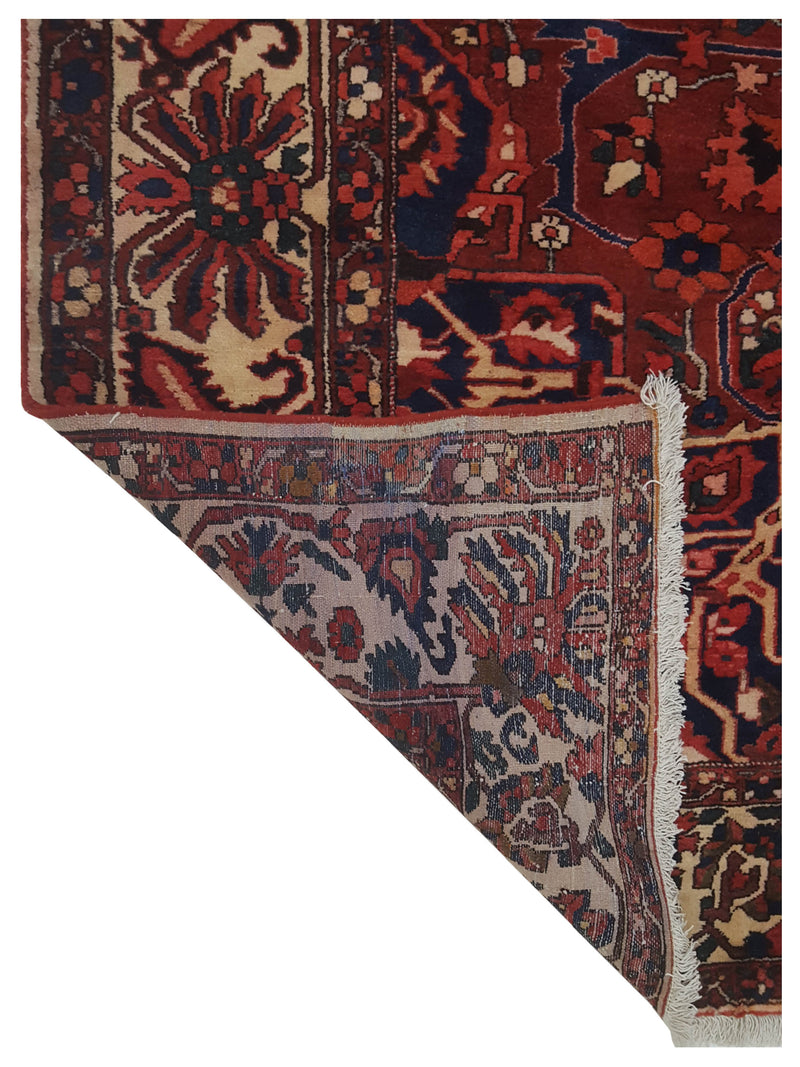 Pacific Bakhtiyari 67191 Red Ivory Traditional Hand Knotted Rug