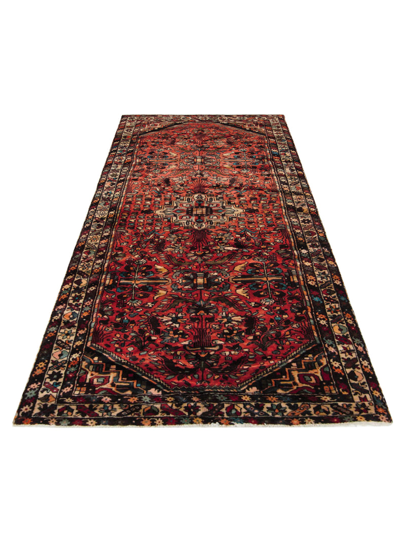 Pacific Hamadan 67192 Rust Beige Traditional Hand Knotted Rug