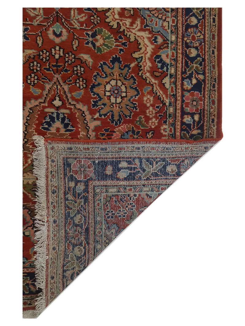 Pacific Malayer 67204 Red Navy Traditional Hand Knotted Rug