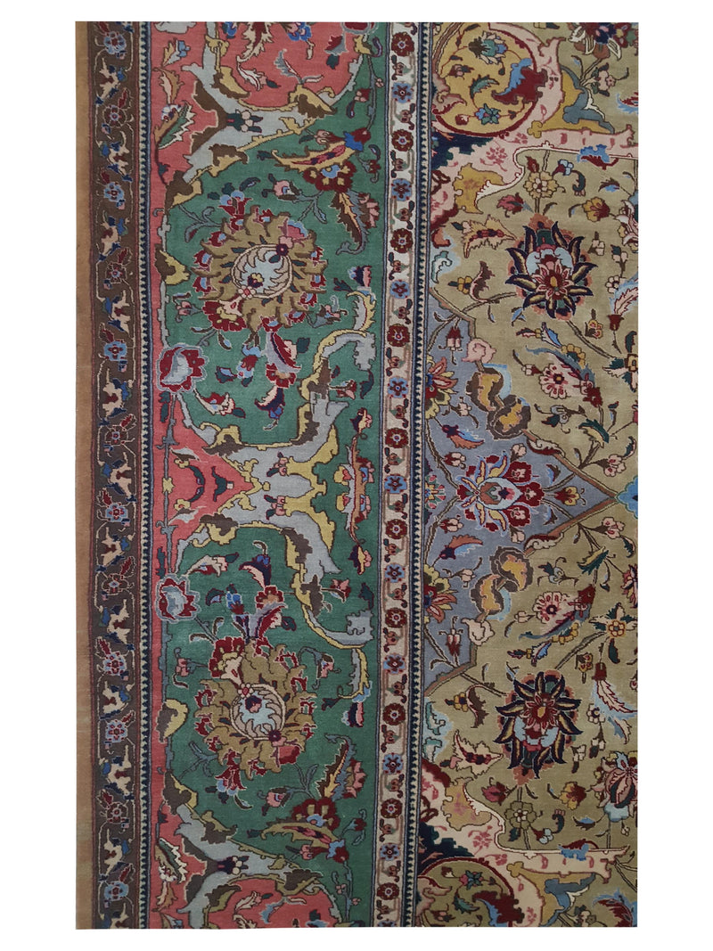 Pacific Tabriz 67209 Lime Multi Traditional Hand Knotted Rug