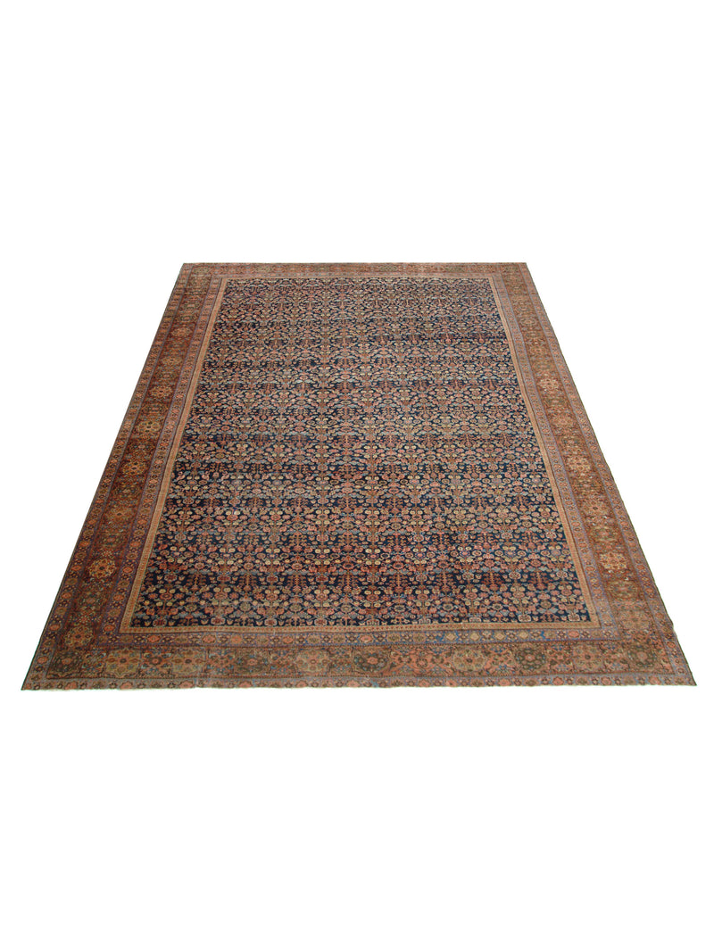 Pacific Antique Sultanabad 67211 Navy Rust Traditional Antique Rug