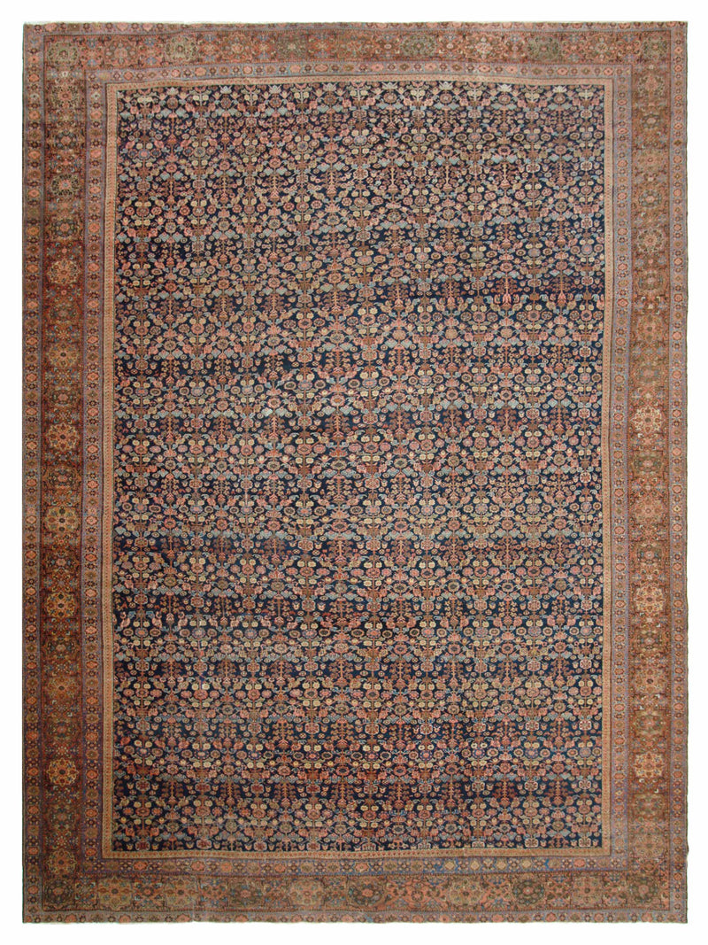 Pacific Antique Sultanabad Navy Rust Traditional