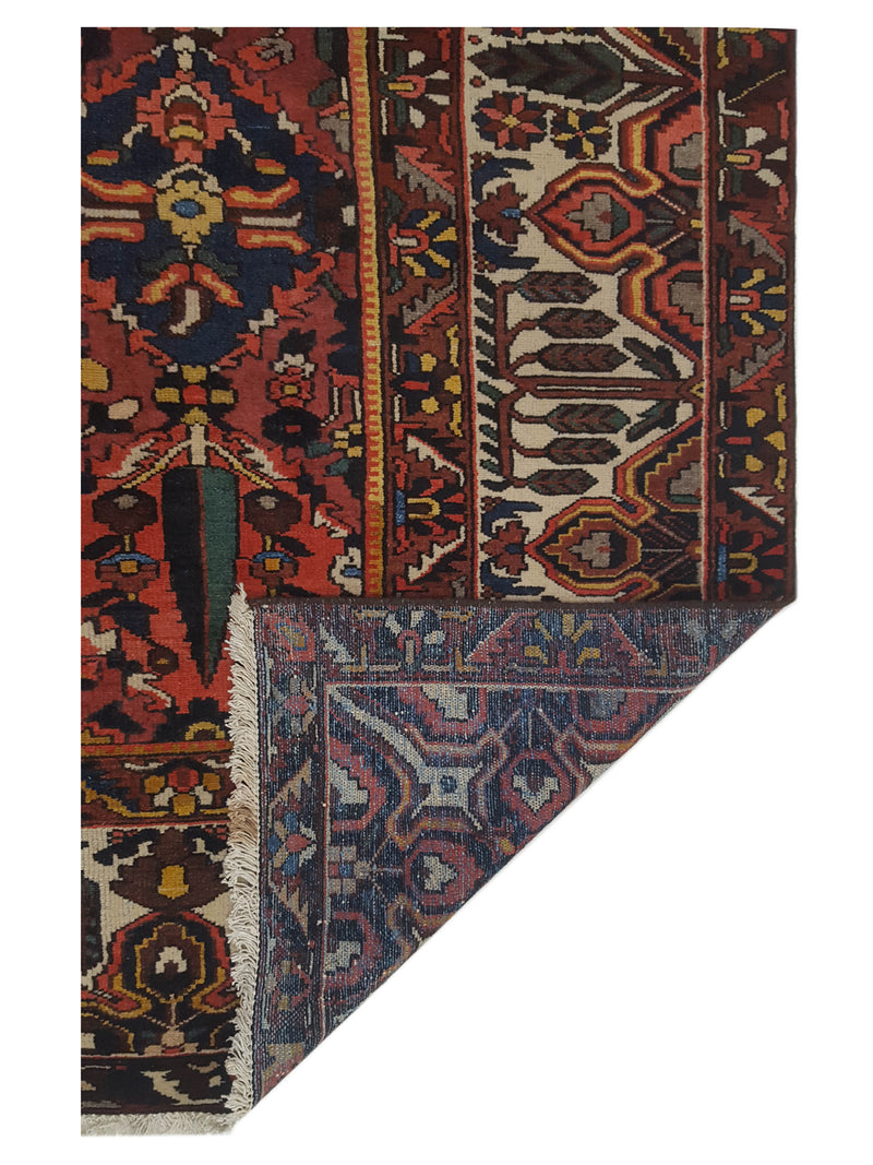 Pacific Bakhtiyari 67236 Blue Ivory Traditional Hand Knotted Rug