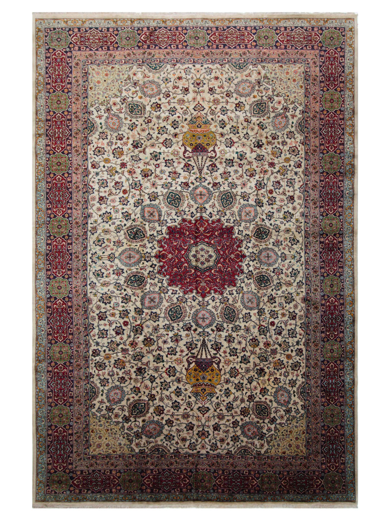 Pacific Tabriz Red Ivory Traditional