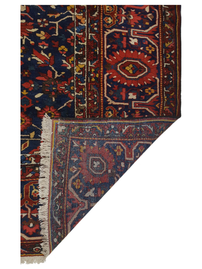 Pacific Bakhtiyari 67242 Red Blue Traditional Hand Knotted Rug