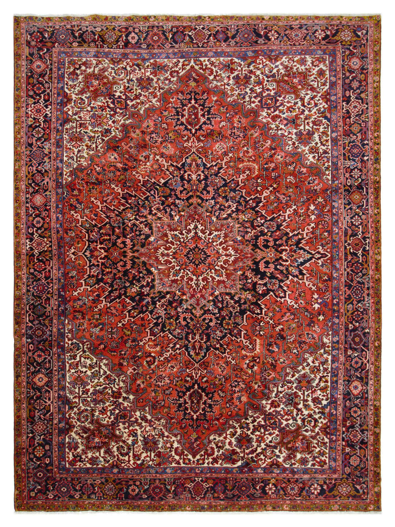 Pacific Heriz Red Navy Traditional