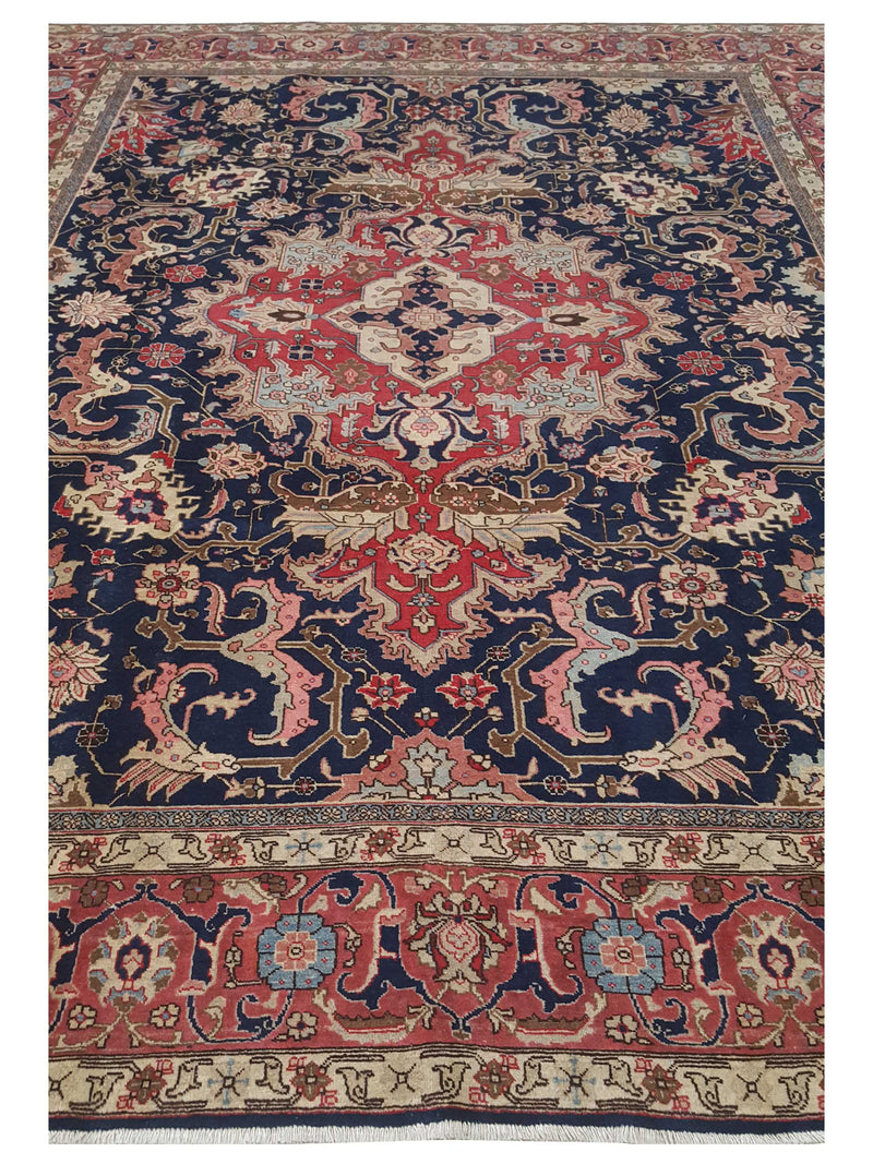 Pacific Khoy 67262 Red Navy Traditional Hand Knotted Rug
