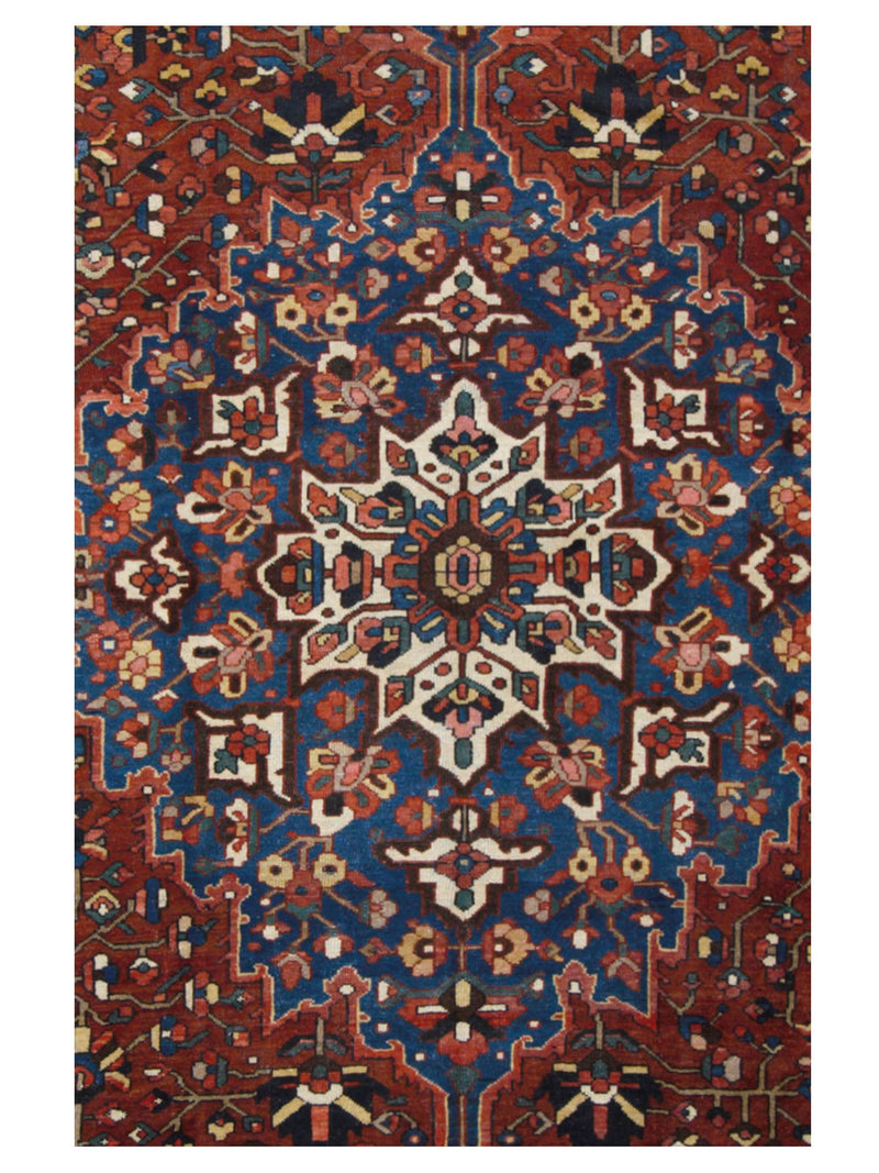 Pacific Bakhtiyari 67265 Red Blue Traditional Hand Knotted Rug