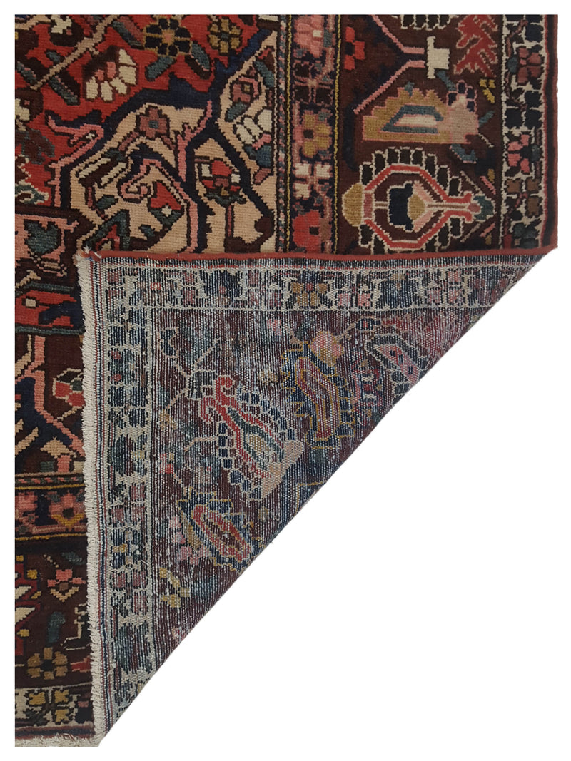 Pacific Bakhtiyari 67269 Brown Navy Traditional Hand Knotted Rug
