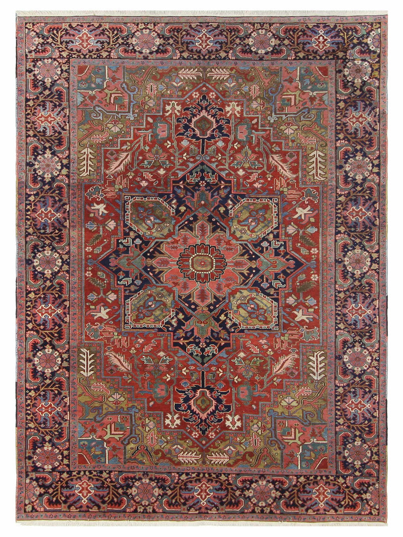 Pacific Heriz Coral Navy Traditional