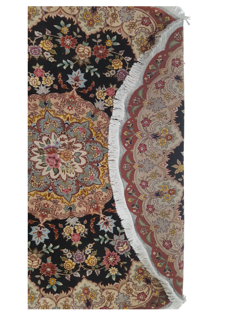Pacific Tabriz 67287 Black Rust Traditional Hand Knotted Rug