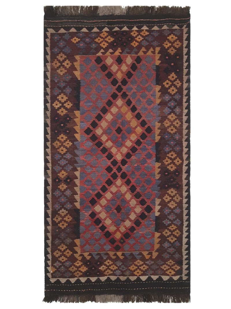 Pacific Kilim Maimana Brown Multi kilim