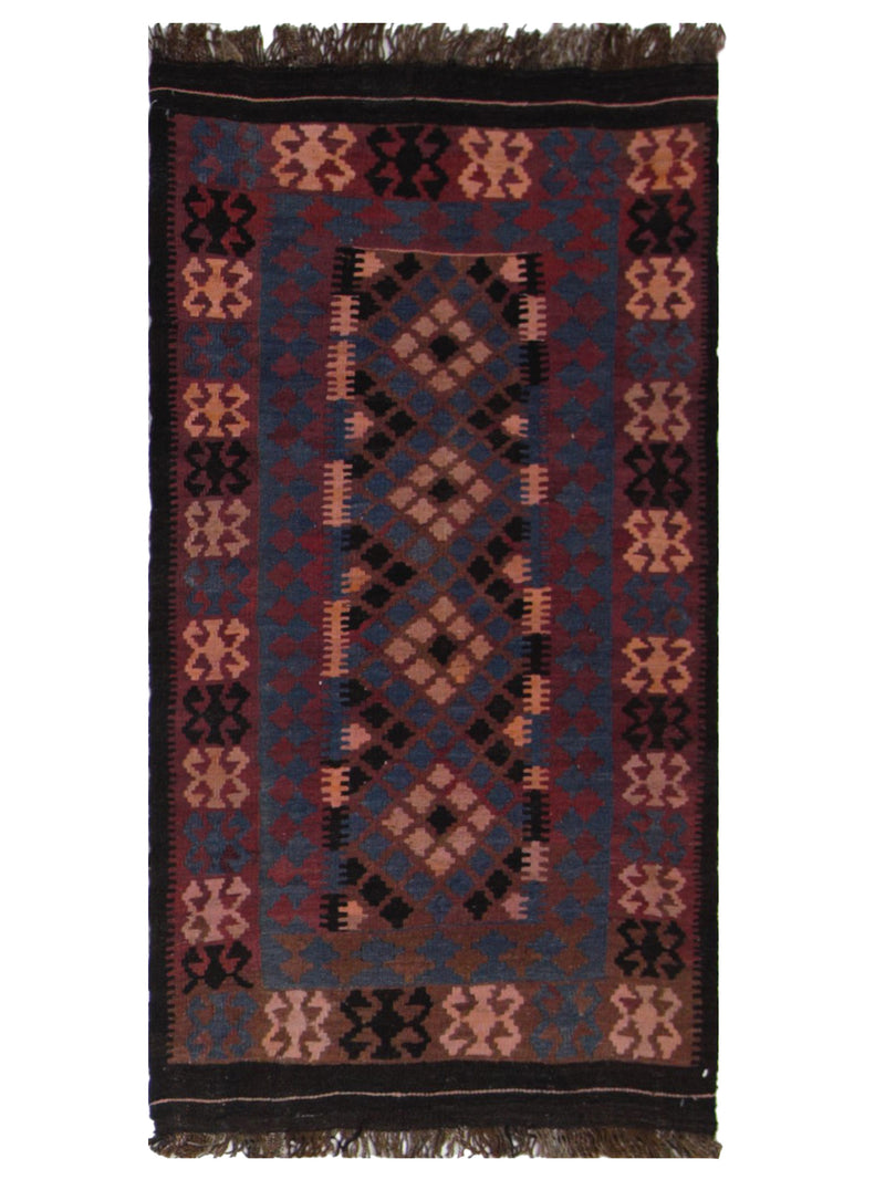 Pacific Kilim Maimana Brown Multi Kilim