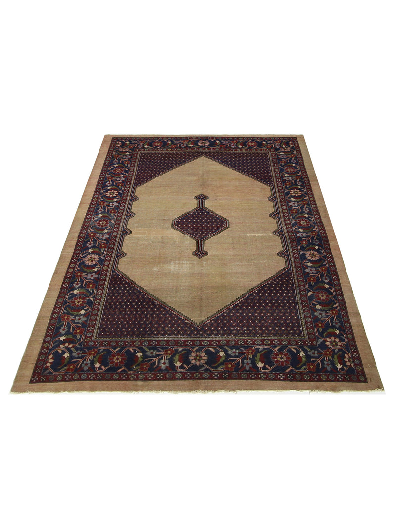 Pacific Antique Darjazin 67307 Camel Navy Traditional Antique Rug