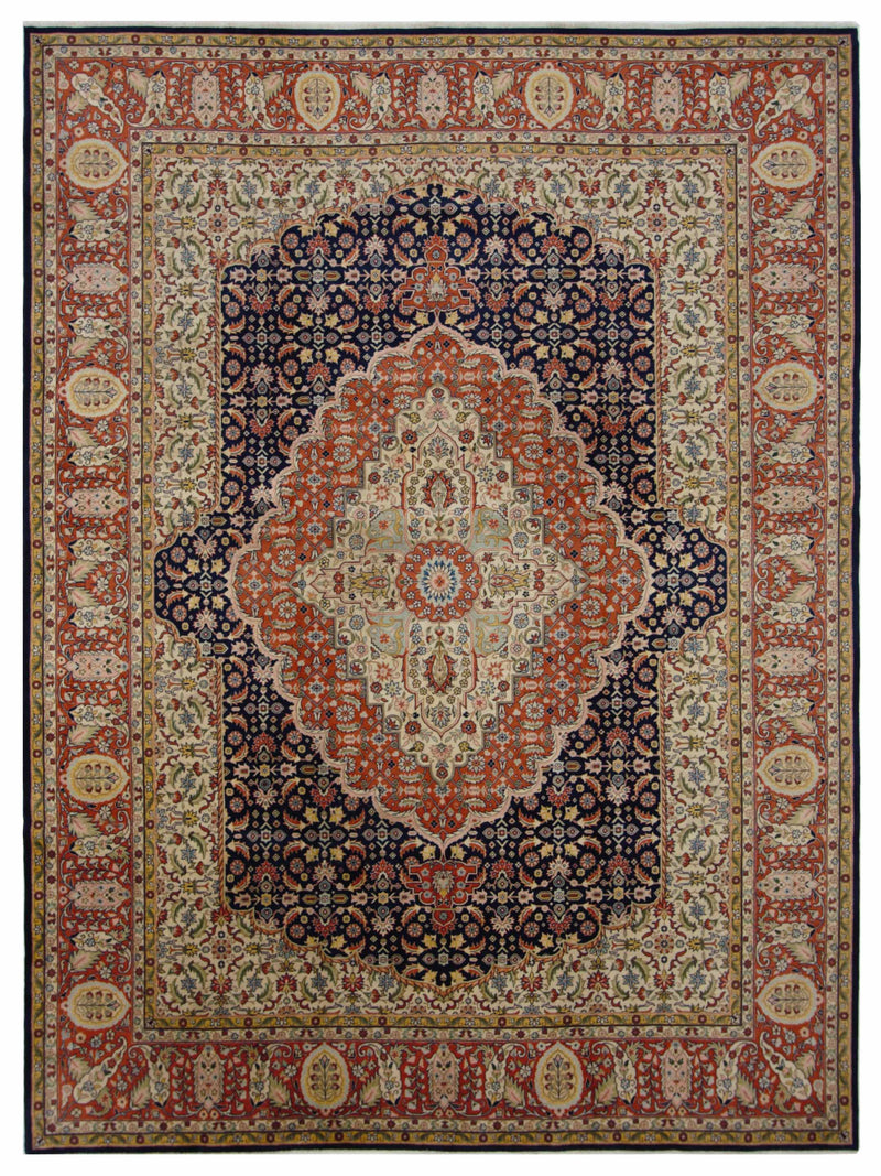Pacific Tabriz Navy Orange Traditional