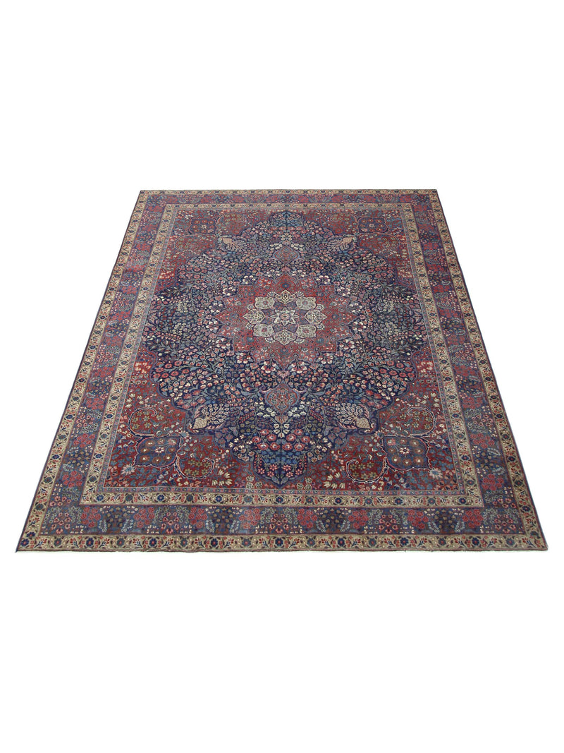 Pacific Khoy 67325 Red Navy Traditional Hand Knotted Rug