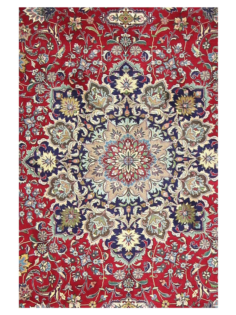 Pacific Tabriz 67330 Red Navy Traditional Hand Knotted Rug
