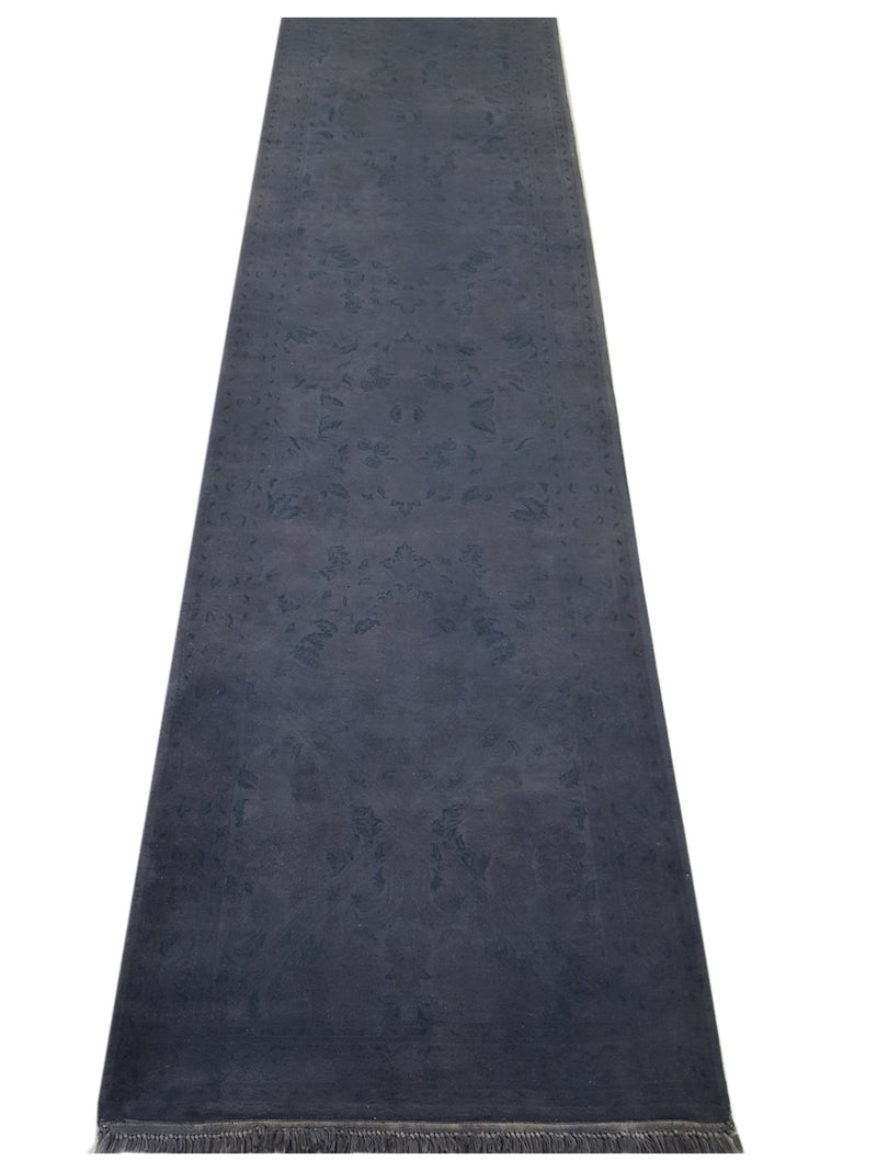 Pacific Classic Overdyed 67396 Grey Grey Transitional Hand Knotted Rug