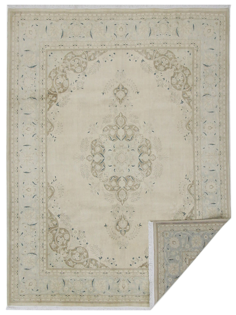 Pacific Classic 67398 Ivory Ivory Traditional Hand Knotted Rug