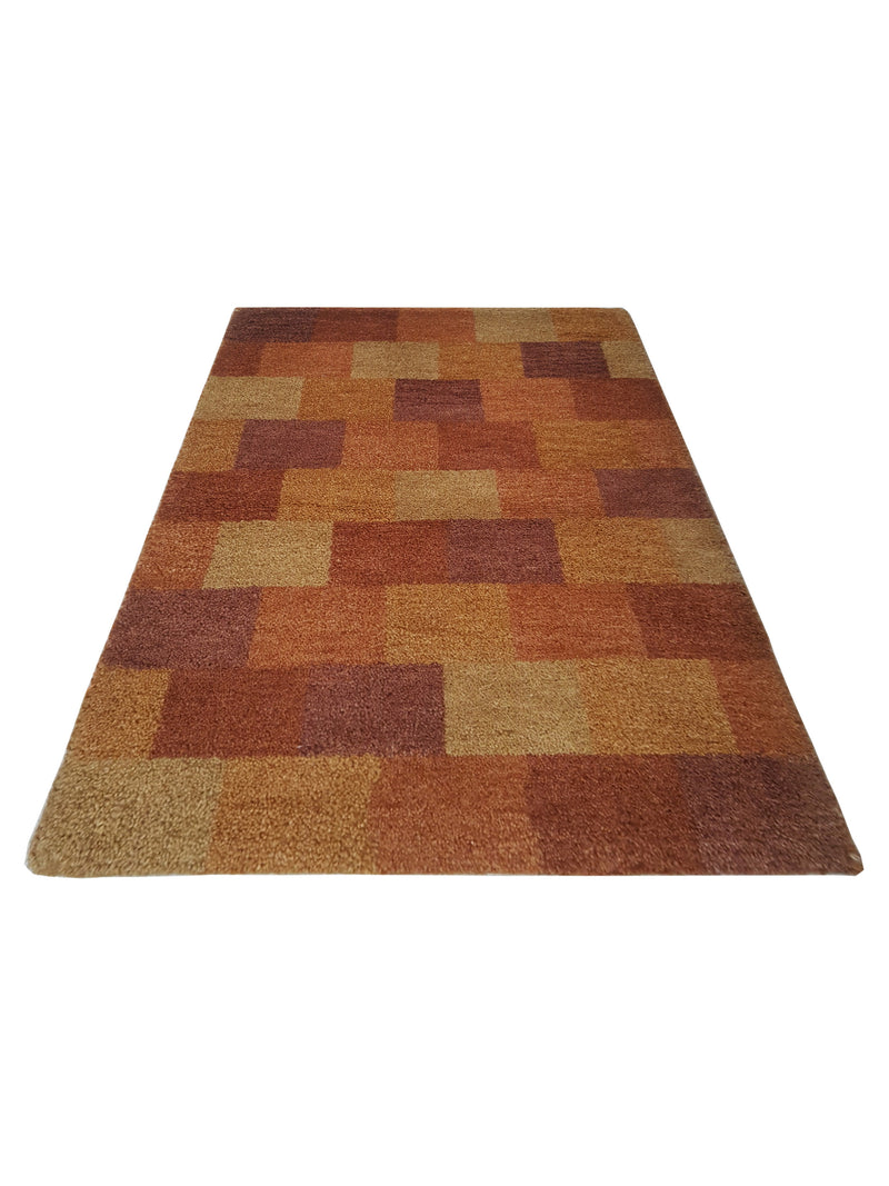 Pacific Gabbeh-In 69027 Orange Brown Modern Hand Knotted Rug
