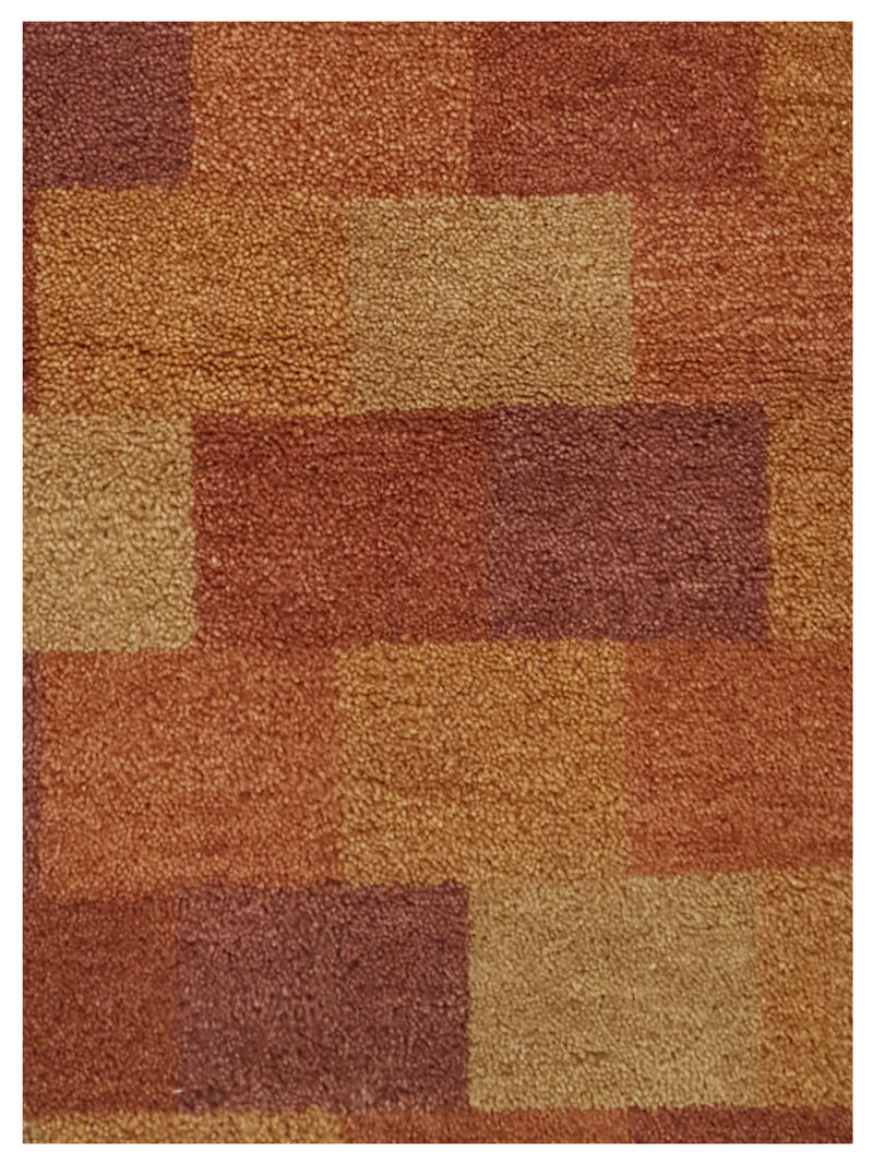 Pacific Gabbeh-In 69027 Orange Brown Modern Hand Knotted Rug