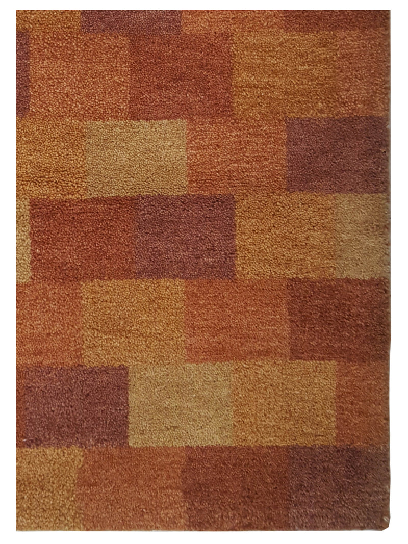 Pacific Gabbeh-In 69027 Orange Brown Modern Hand Knotted Rug