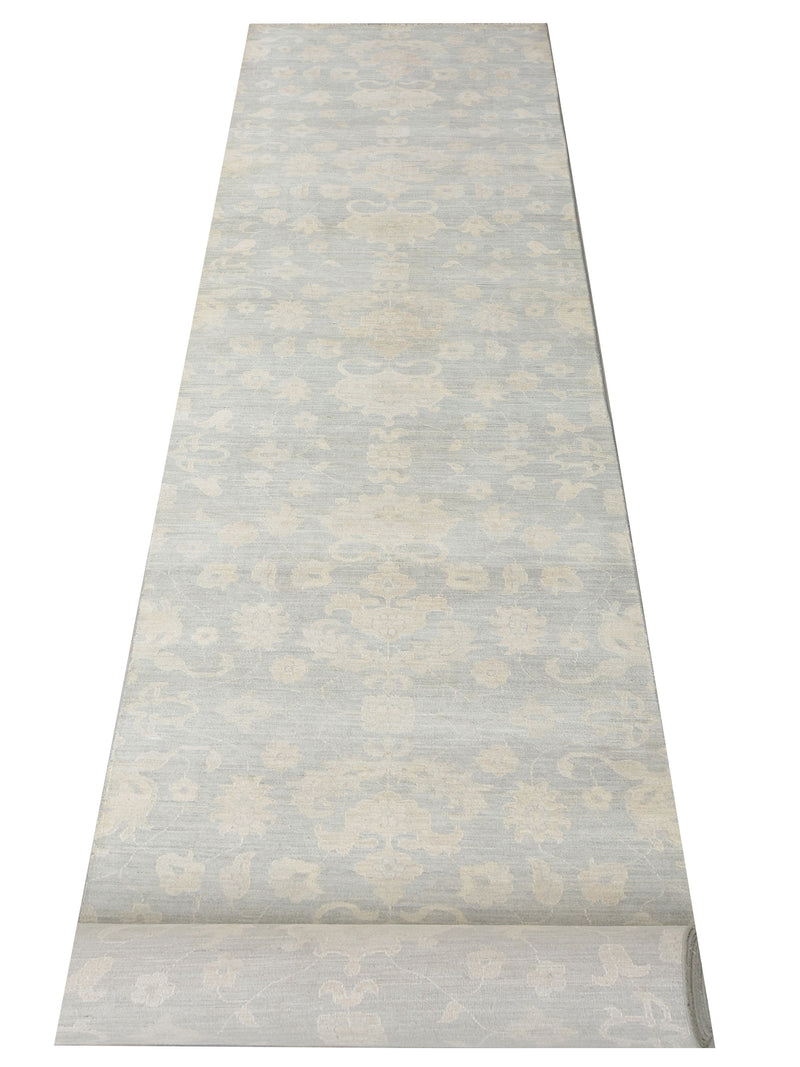 Pacific Ziegler 69033 Grey Ivory Transitional Hand Knotted Rug