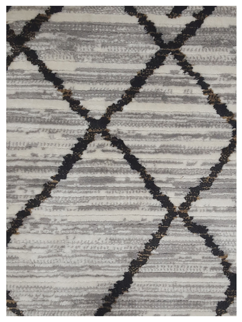 Pacific Aero 69747 Grey Brown Modern Power Loom Rug