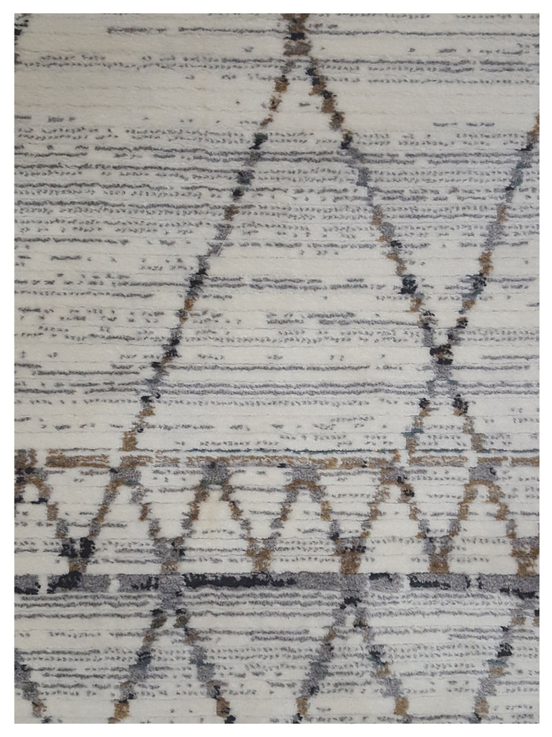 Pacific Aero 69753 Ivory Grey Modern Power Loom Rug
