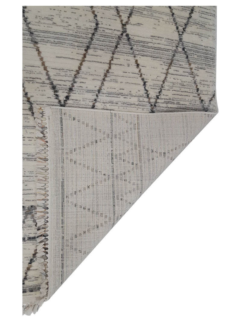 Pacific Aero 69753 Ivory Grey Modern Power Loom Rug