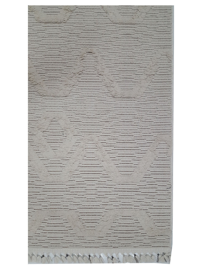 Pacific Aero 69763 Ivory Ivory Modern Power Loom Rug