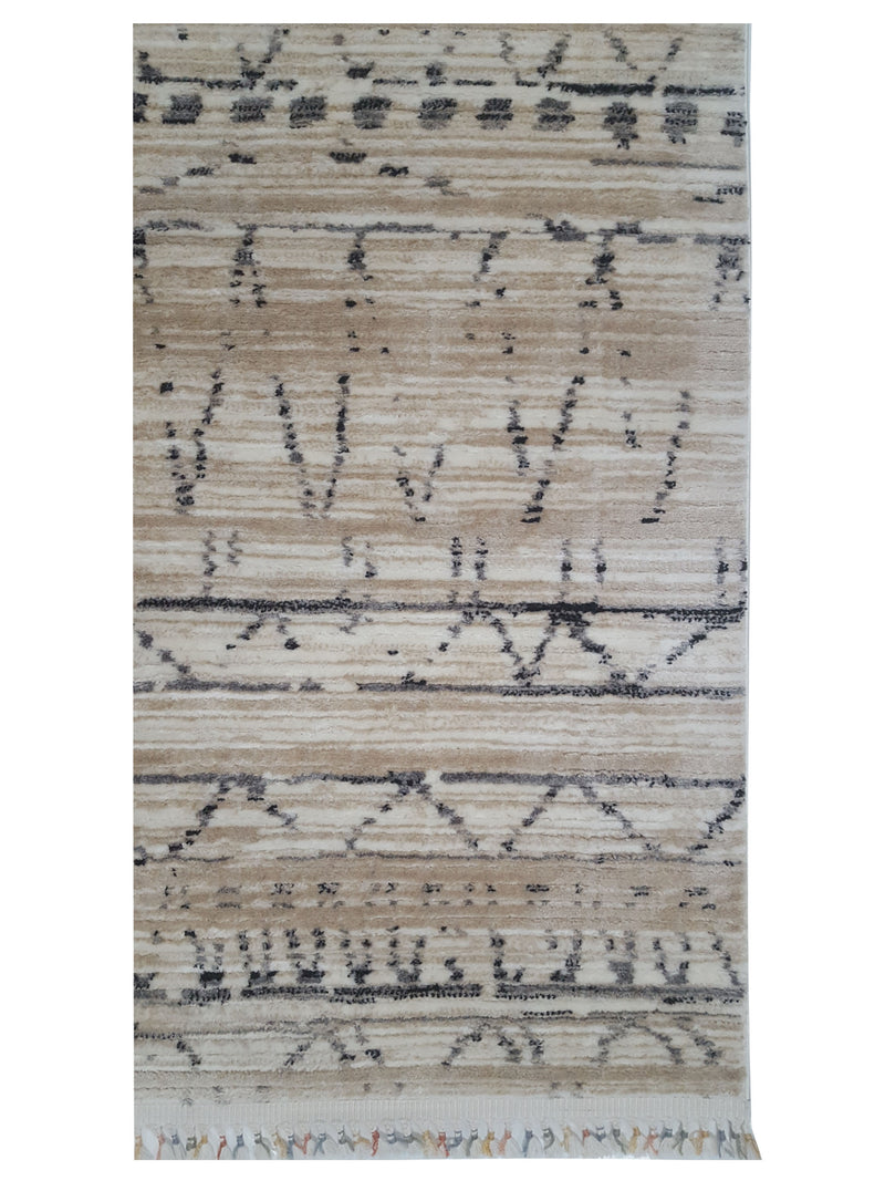 Pacific Aero 69775 Khaki Beige Modern Power Loom Rug