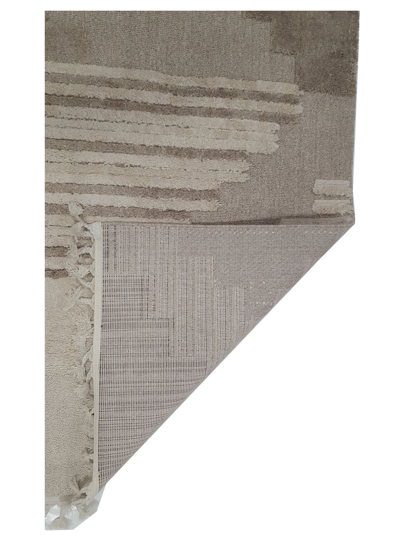 Pacific Aero 69793 Ivory Grey Modern Power Loom Rug