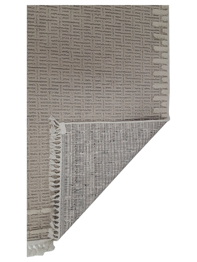 Pacific Aero 69798 Ivory Ivory Modern Power Loom Rug