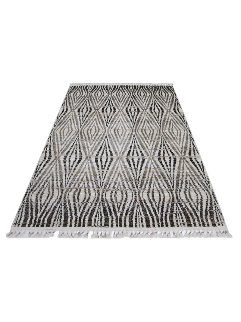 Pacific Aero 69808 Grey Ivory Modern Power Loom Rug