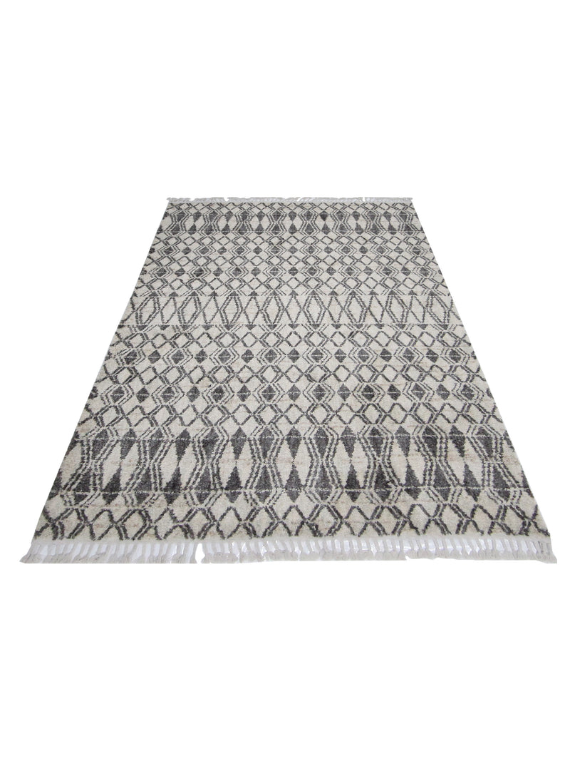 Pacific Aero 69819 Ivory Grey Modern Power Loom Rug