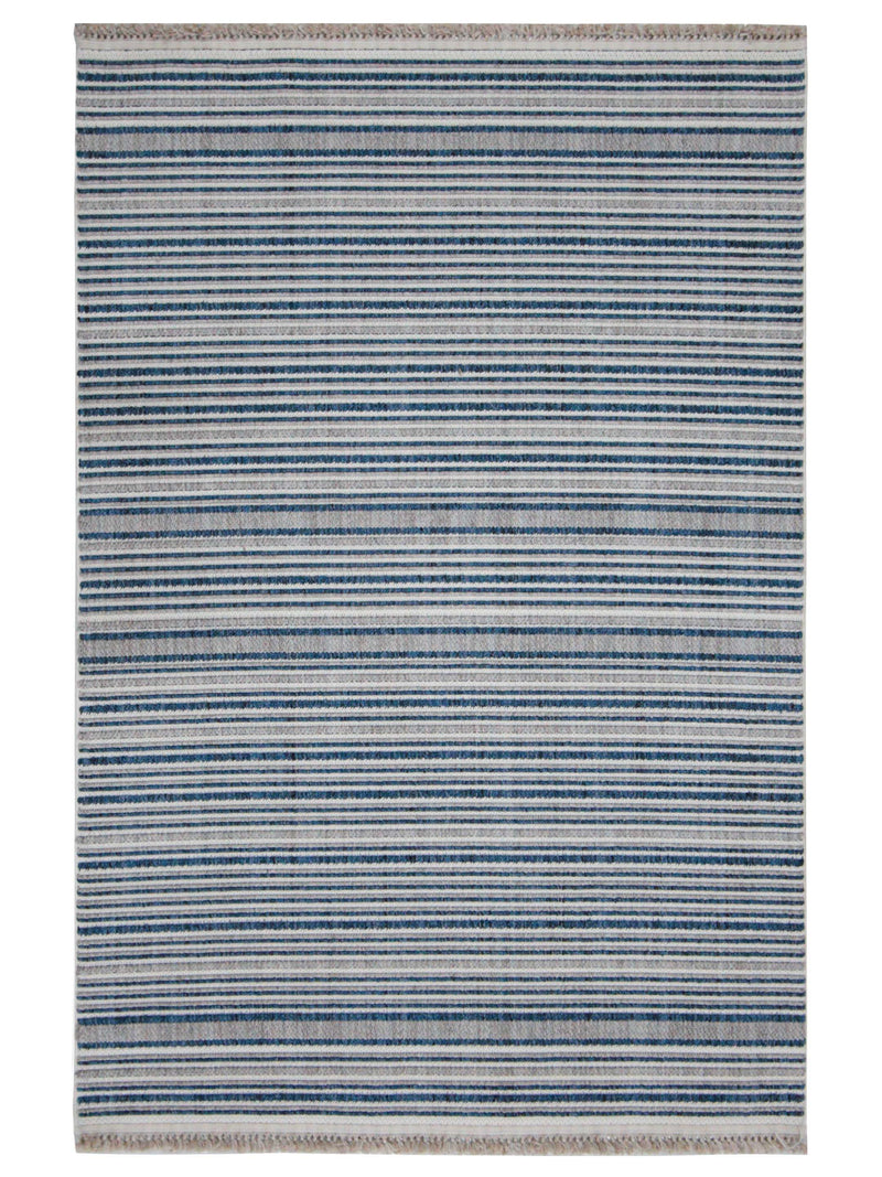 Pacific Aero 70450 Blue Ivory Modern Power Loom Rug
