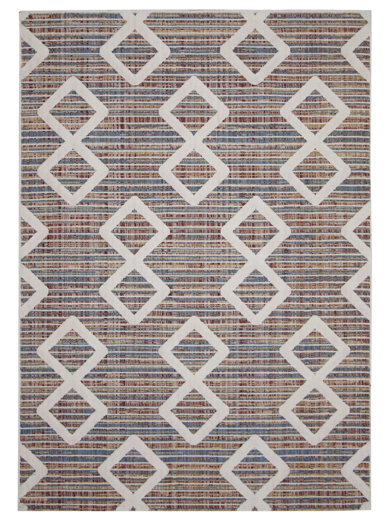 Pacific Aero 70453 Ivory Grey Modern Power Loom Rug