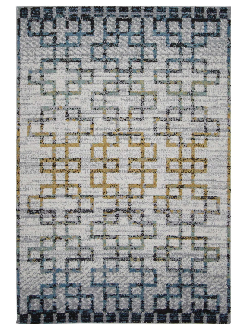 Pacific Aero 70459 Grey Ivory Modern Power Loom Rug