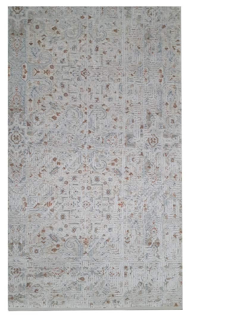 Pacific Cobra 72431 Ivory Brown Transitional Power Loom Rug